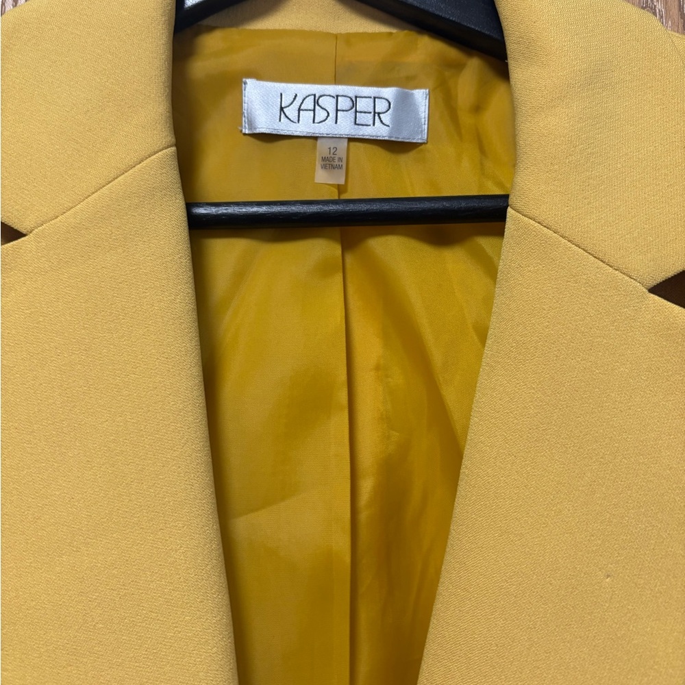 Kasper Mustard Yellow Blazer